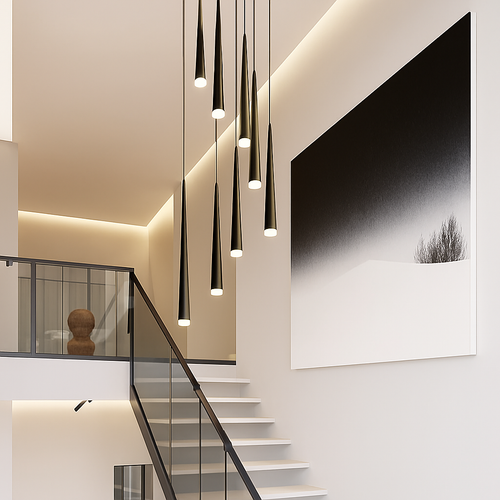 lustre moderne pour décoration intérieure et éclairage élégant - vue 3 sur 13