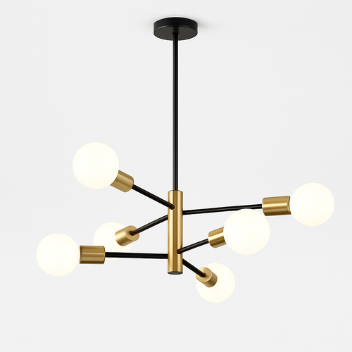 lustre moderne spoutnik satellite à 2/4/8 têtes suspendu - vue 11 sur 10