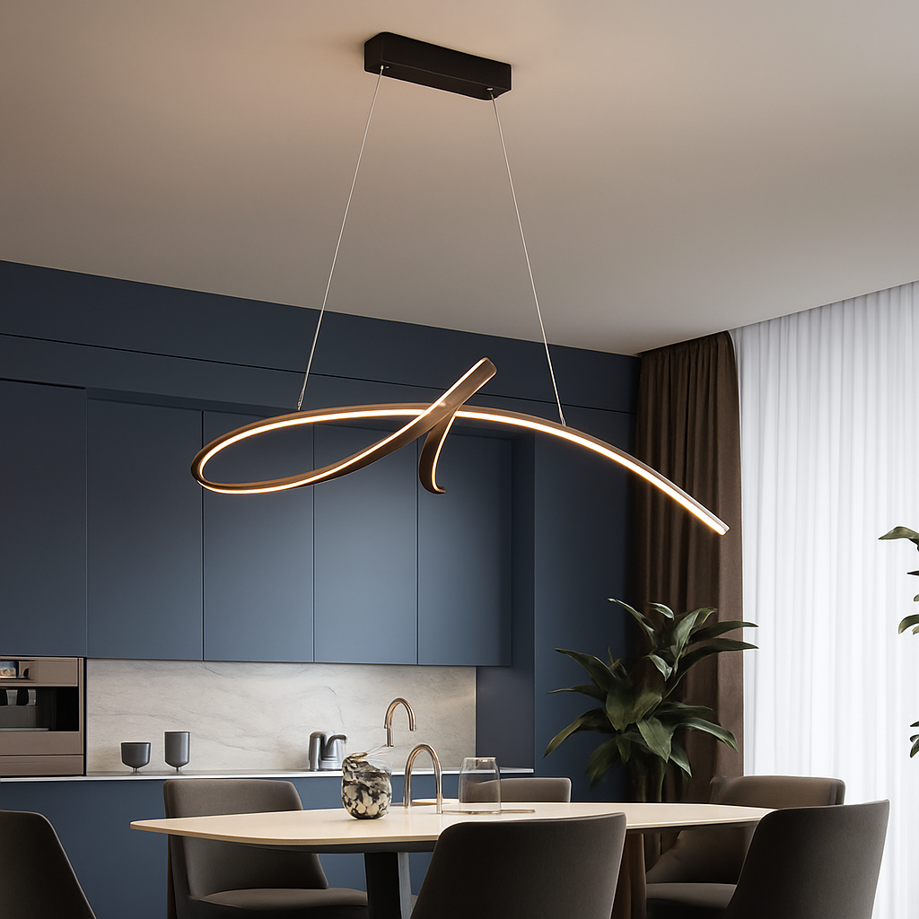 lustre moderne suspendu pour un éclairage intérieur élégant - vue 5 sur 6