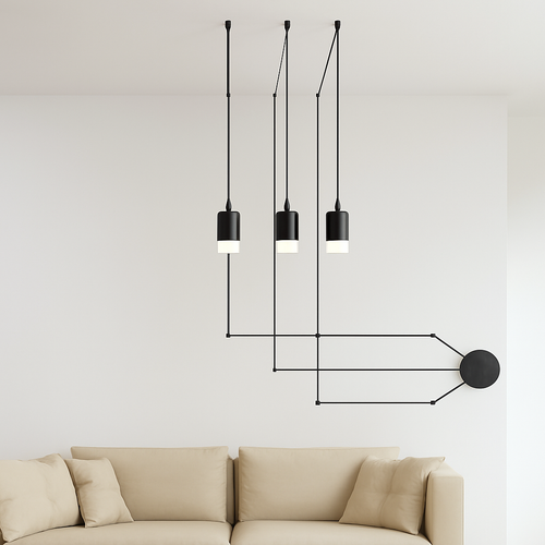 lustre moderne suspension araignée à leds style nordique - vue 3 sur 11
