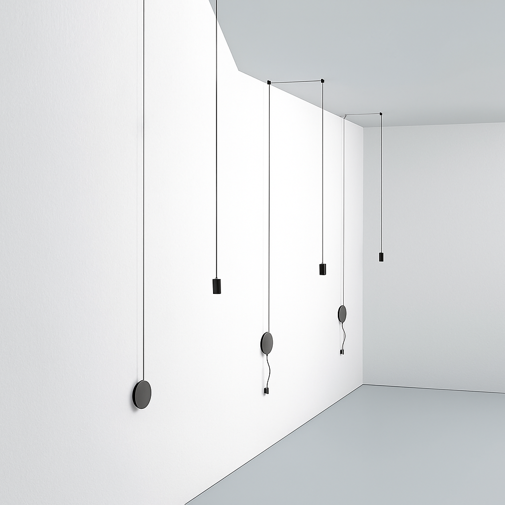 lustre moderne suspension araignée à leds style nordique - vue 4 sur 11