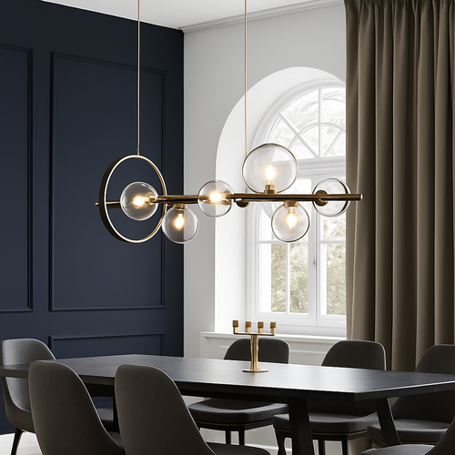lustre mondern à bulles pour éclairage d'intérieur décoratif - vue 3 sur 7