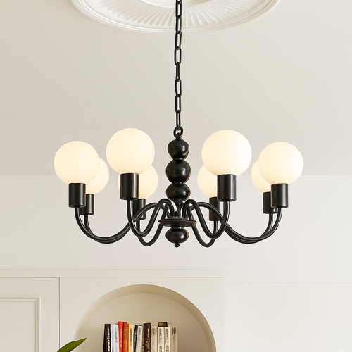 lustre nordique en métal pour décoration intérieure suspendue - vue 2 sur 9