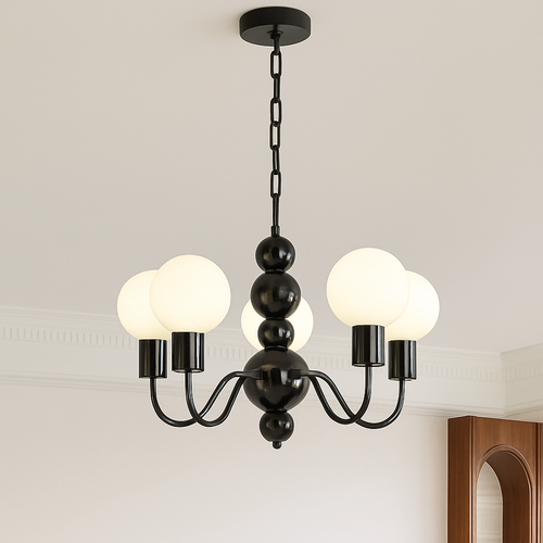 lustre nordique en métal pour décoration intérieure suspendue - vue 4 sur 9