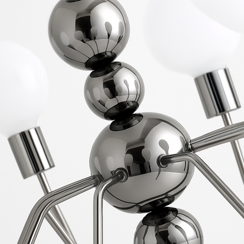 lustre nordique en métal pour décoration intérieure suspendue - vue 6 sur 9