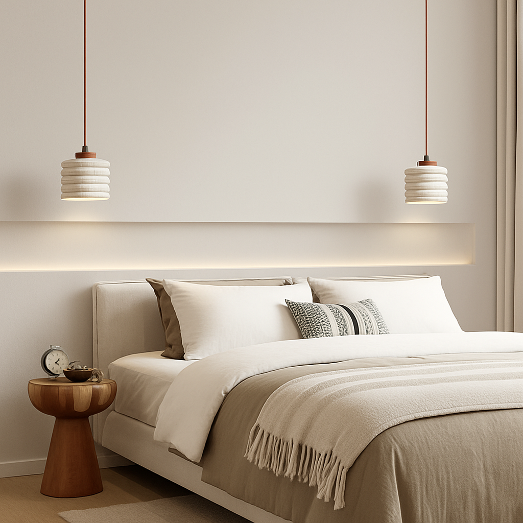 lustre nordique en terrazzo pour restaurant café bar et loft industriel - vue 3 sur 7