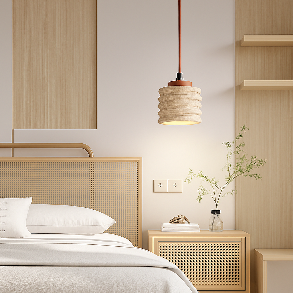 lustre nordique en terrazzo pour restaurant café bar et loft industriel - vue 4 sur 7