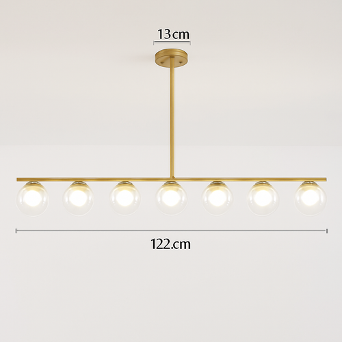 lustre nordique en verre pour éclairage intérieur moderne - vue 19 sur 19