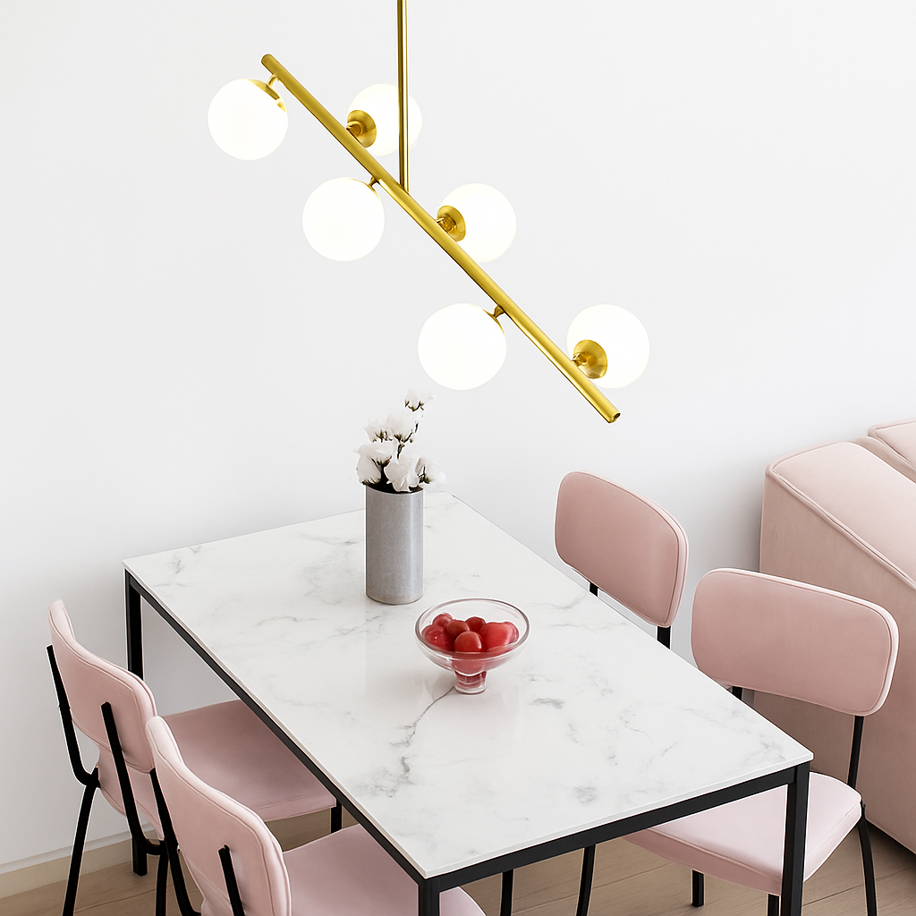 lustre nordique en verre pour éclairage intérieur moderne - vue 3 sur 19