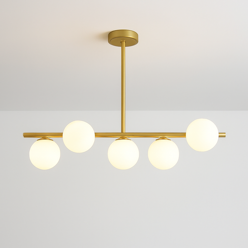 lustre nordique en verre pour éclairage intérieur moderne - vue 11 sur 19