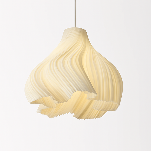 lustre nordique à fleurs imprimées 3d pour restaurant et bar - vue 2 sur 15
