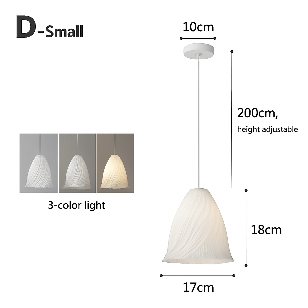 lustre nordique à fleurs imprimées 3d pour restaurant et bar - vue 13 sur 15
