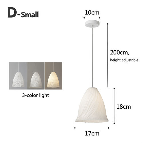 lustre nordique à fleurs imprimées 3d pour restaurant et bar - vue 14 sur 15