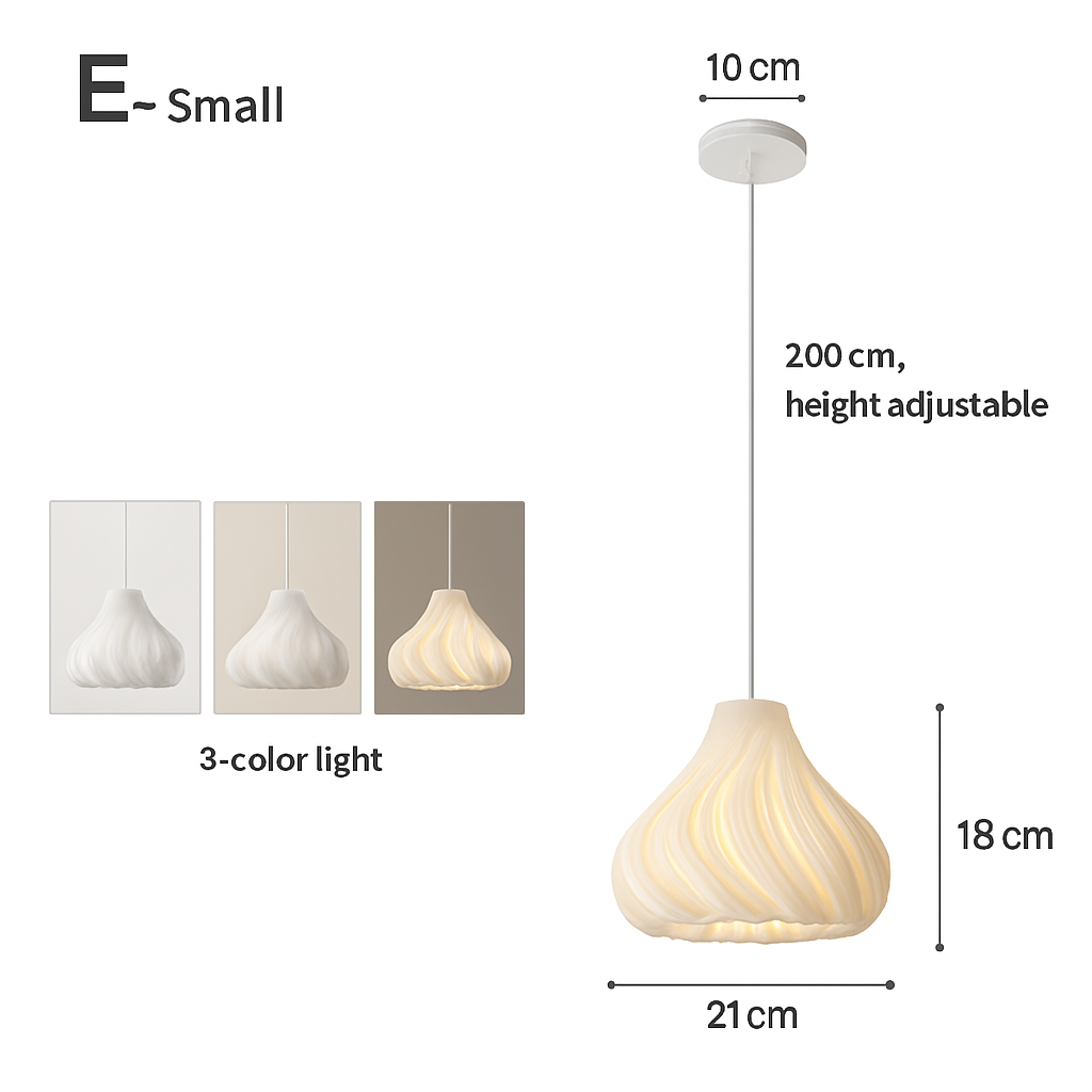 lustre nordique à fleurs imprimées 3d pour restaurant et bar - vue 14 sur 15