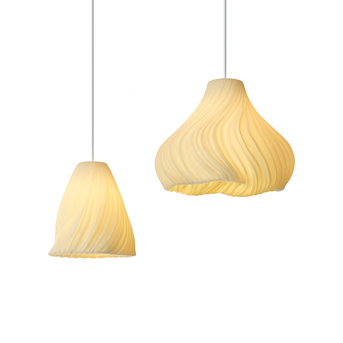 lustre nordique à fleurs imprimées 3d pour restaurant et bar - vue 4 sur 15