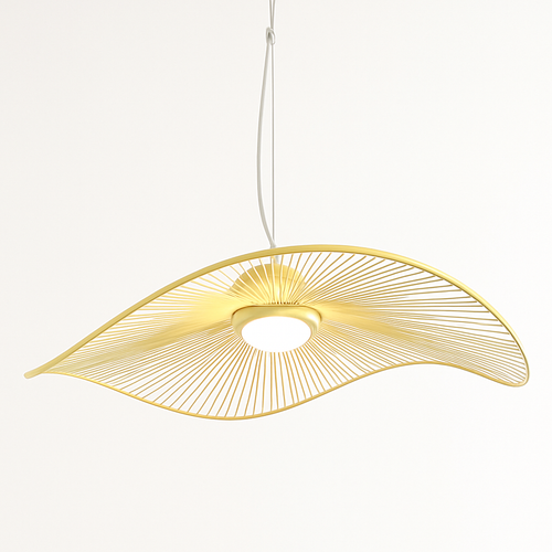 lustre nordique led acrylique design vagues postmoderne - vue 2 sur 11