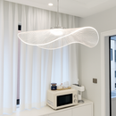 lustre nordique led acrylique design vagues postmoderne