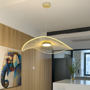 lustre nordique led acrylique design vagues postmoderne