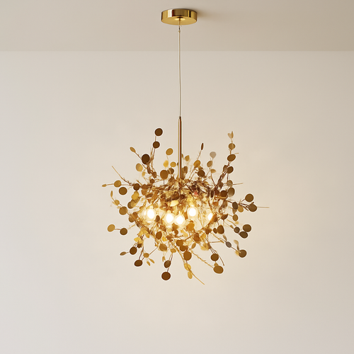 lustre nordique moderne avec lumières led pour décoration intérieure - vue 2 sur 18