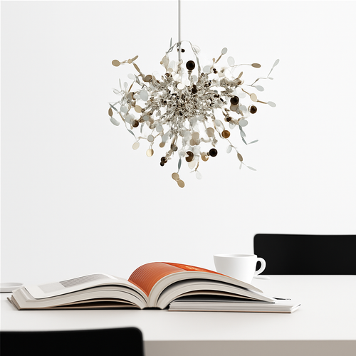 lustre nordique moderne avec lumières led pour décoration intérieure - vue 3 sur 18