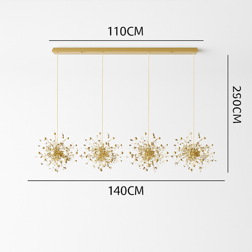 lustre nordique moderne avec lumières led pour décoration intérieure - vue 13 sur 18