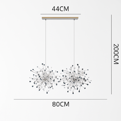 lustre nordique moderne avec lumières led pour décoration intérieure - vue 14 sur 18