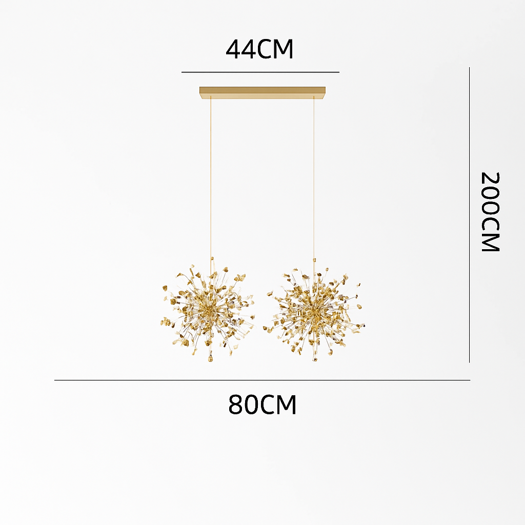 lustre nordique moderne avec lumières led pour décoration intérieure - vue 15 sur 18