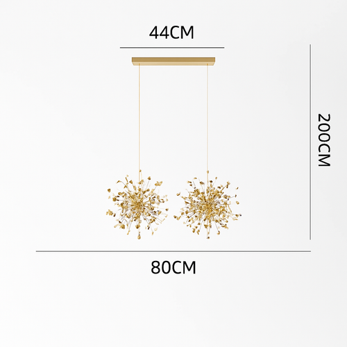 lustre nordique moderne avec lumières led pour décoration intérieure - vue 16 sur 18