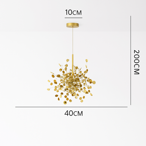 lustre nordique moderne avec lumières led pour décoration intérieure - vue 17 sur 18