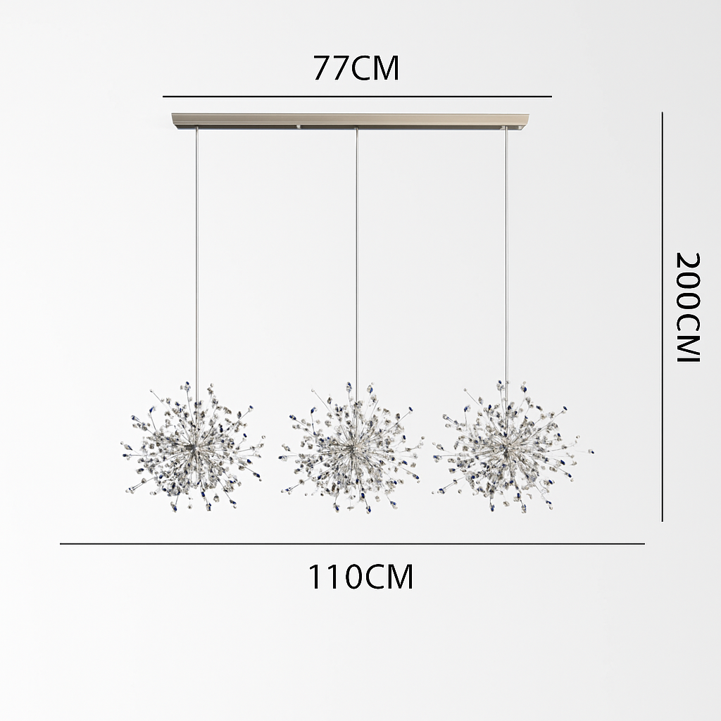 lustre nordique moderne avec lumières led pour décoration intérieure - vue 8 sur 18
