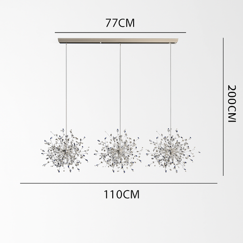 lustre nordique moderne avec lumières led pour décoration intérieure - vue 9 sur 18