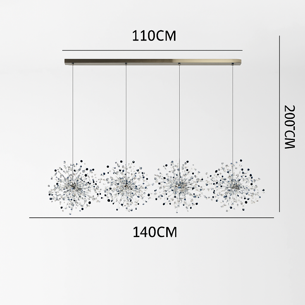 lustre nordique moderne avec lumières led pour décoration intérieure - vue 10 sur 18