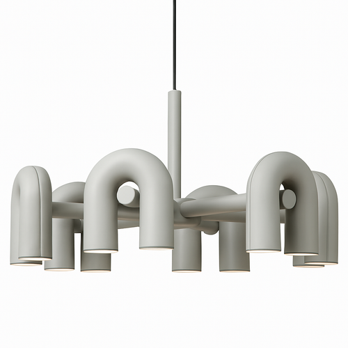 Lustre nordique simple pour salon - vue 13 sur 14