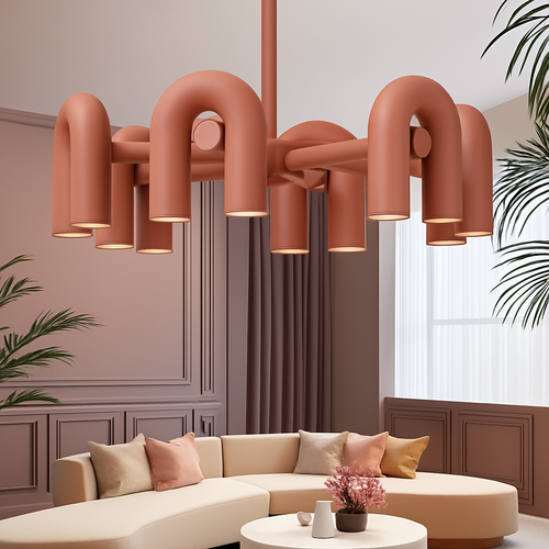 Lustre nordique simple pour salon - vue 4 sur 14