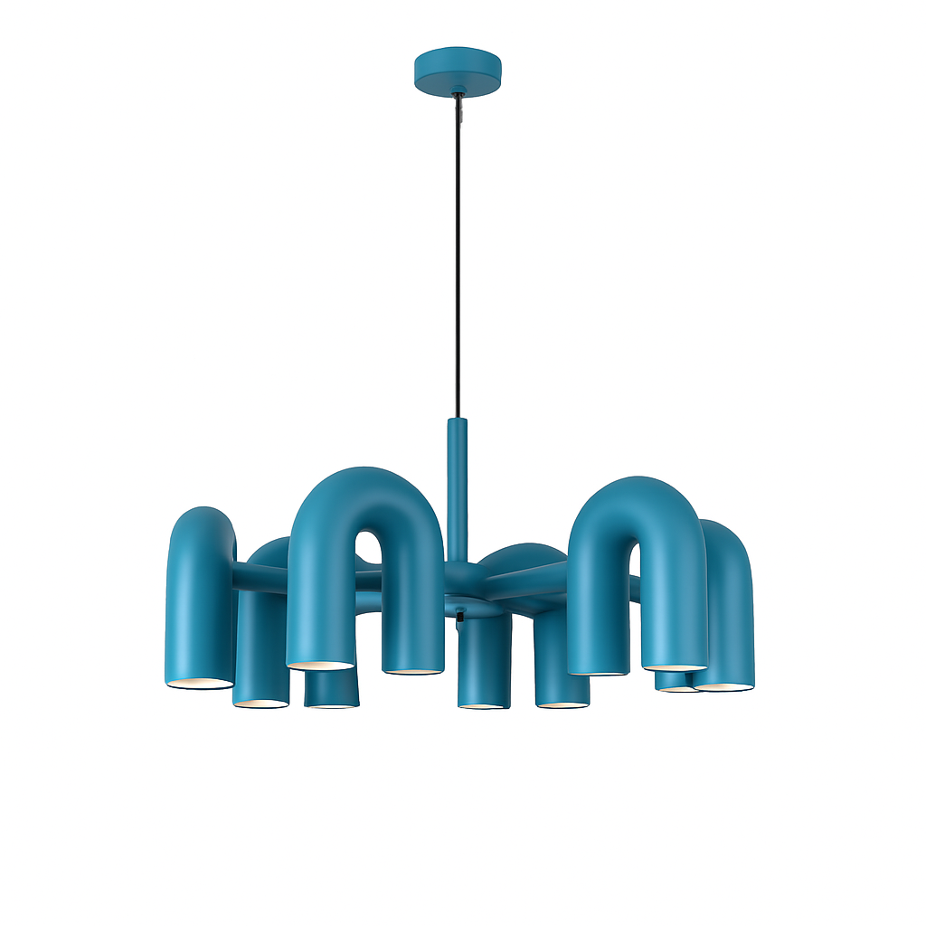 Lustre nordique simple pour salon - vue 8 sur 14