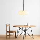 lustre nordique simple wabi sabi en soie led loft