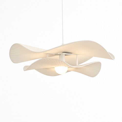 lustre nordique vintage en tissu pour un éclairage suspendu élégant - vue 6 sur 7