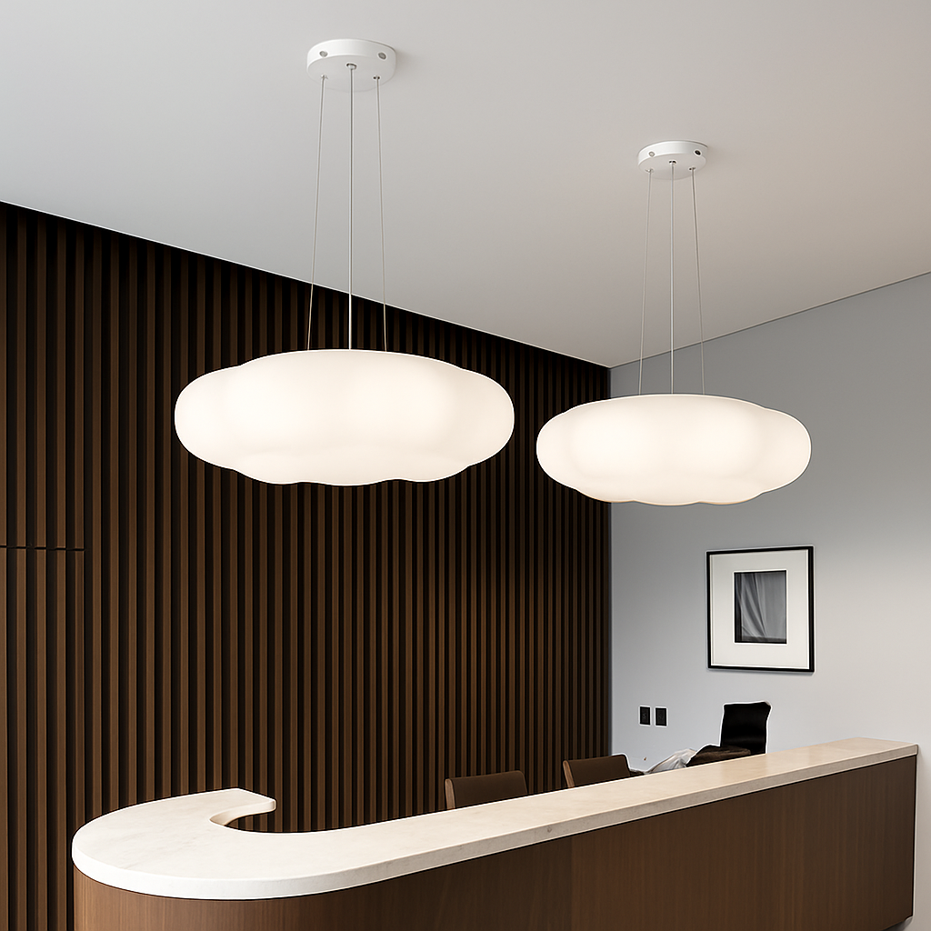 Lustre Nuages Blanc LED Lustre Pour Salle À Manger Chambre D'enfant Hall Créative Décorative Éclairage Quotidien - vue 3 sur 22