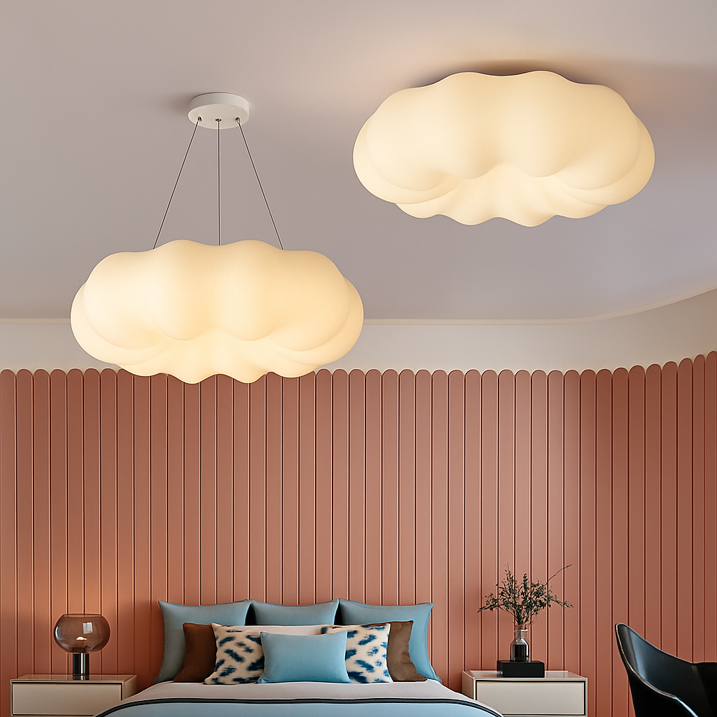 Lustre Nuages Blanc LED Lustre Pour Salle À Manger Chambre D'enfant Hall Créative Décorative Éclairage Quotidien - vue 5 sur 22