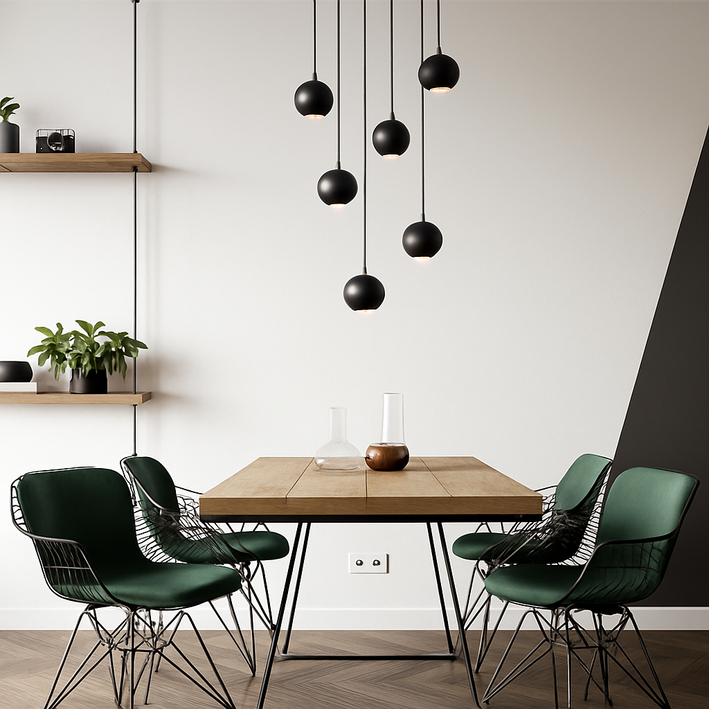 lustre orb design circulaire décoratif pour penthouse - vue 5 sur 18