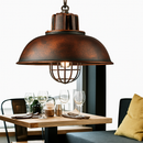 lustre rétro en fer suspension café design industriel