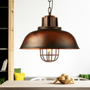lustre rétro en fer suspension café design industriel
