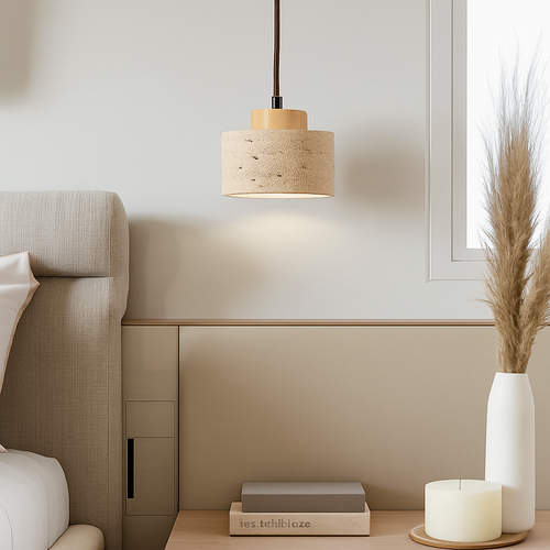 lustre rétro en pierre de grotte pour décoration intérieure - vue 4 sur 10