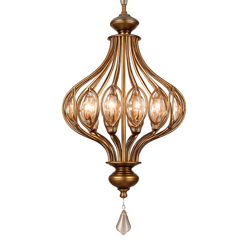 lustre rétro français en cristal style vintage pour villa