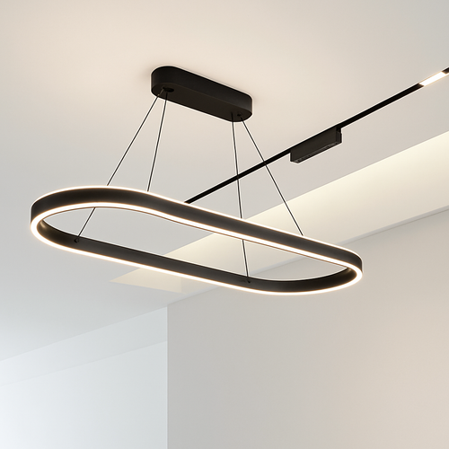 lustre Simple blanc Long moderne LED salon salle à manger chambre Hall décor appareil ménager éclairage intérieur - vue 7 sur 15