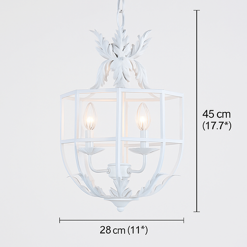 lustre style loft américain vintage en fer nordique rural - vue 3 sur 9
