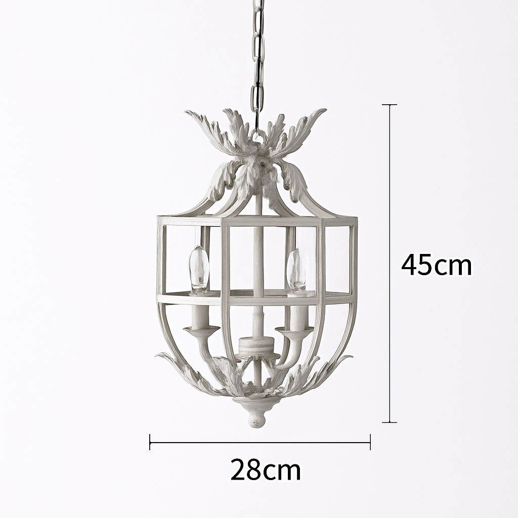 lustre style loft américain vintage en fer nordique rural - vue 9 sur 9