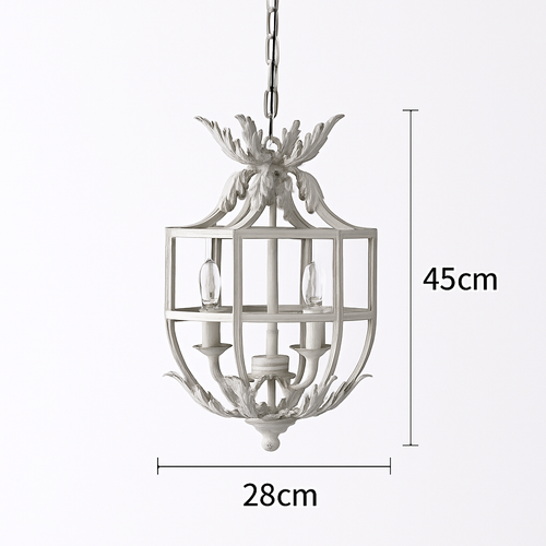 lustre style loft américain vintage en fer nordique rural - vue 10 sur 9
