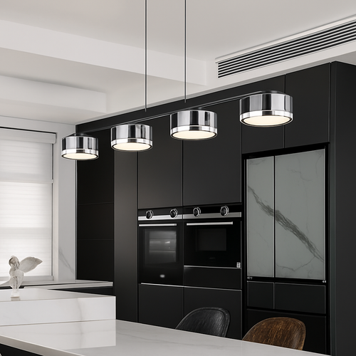 lustre suspendu en verre avec gradation réglable pour divers espaces - vue 3 sur 7