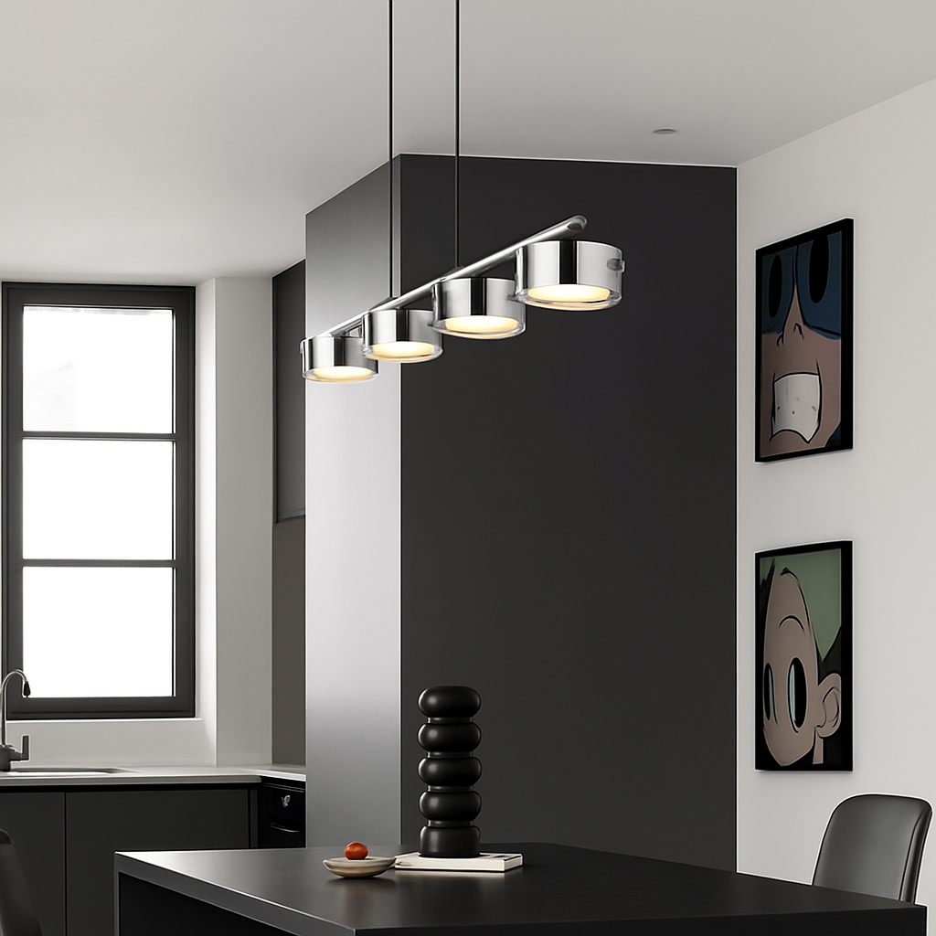 lustre suspendu en verre avec gradation réglable pour divers espaces - vue 4 sur 7